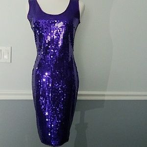 Gorgeous Purple Sequin Dress 4